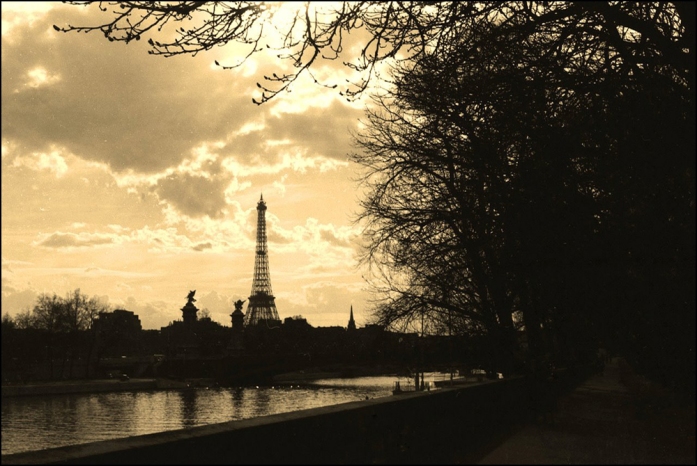 Eiffel Tower by Maurice Sapiro, Paris, 1956