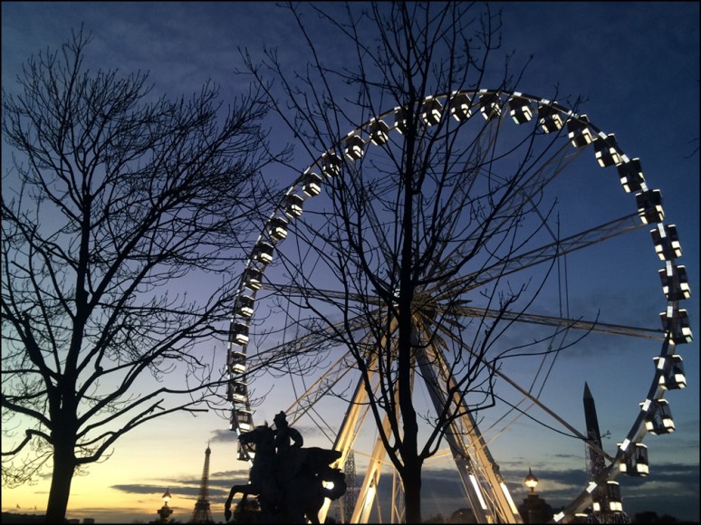 La Grande Roue at Place de la Concorde will keep on turning until February 15, 2015 (Photographs by Theadora Brack)